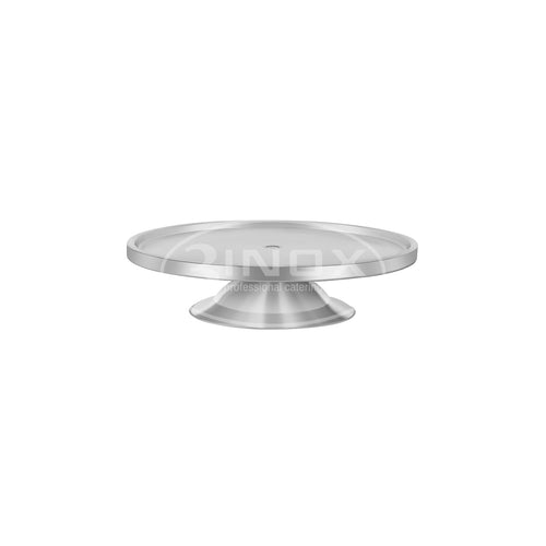 505449 Cake Stand Low 300mm Stainless Steel 3Inox Professional Catering Equipment Australia