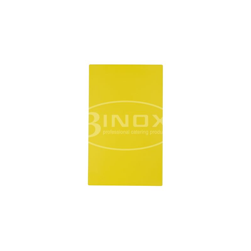 508805Y Cutting Board Standard - Yellow 3Inox Professional Catering Equipment Australia