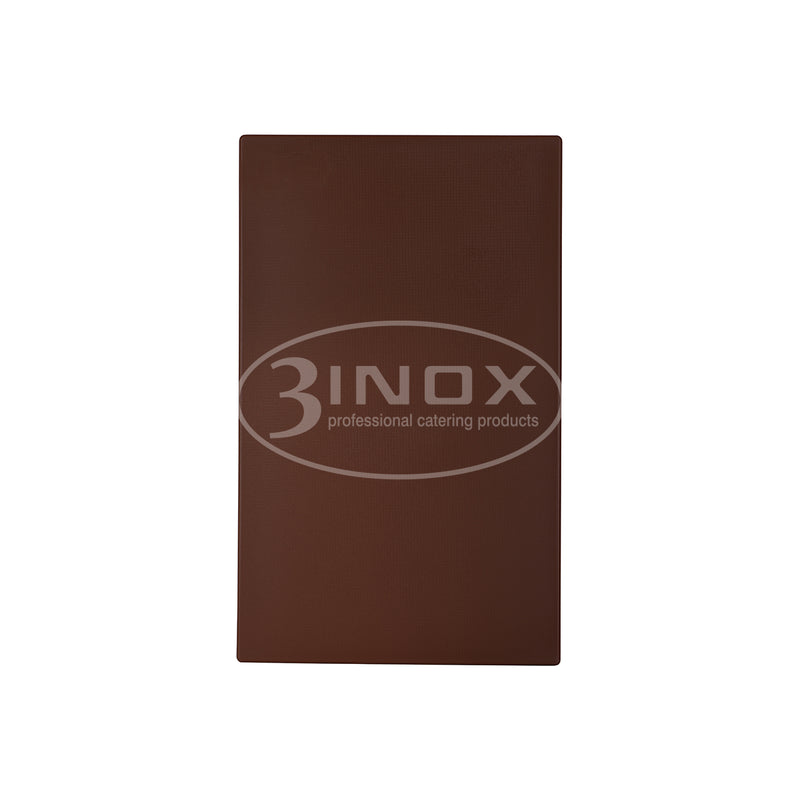 508807BR Cutting Board 1/1 GN - Brown 3Inox Professional Catering Equipment Australia