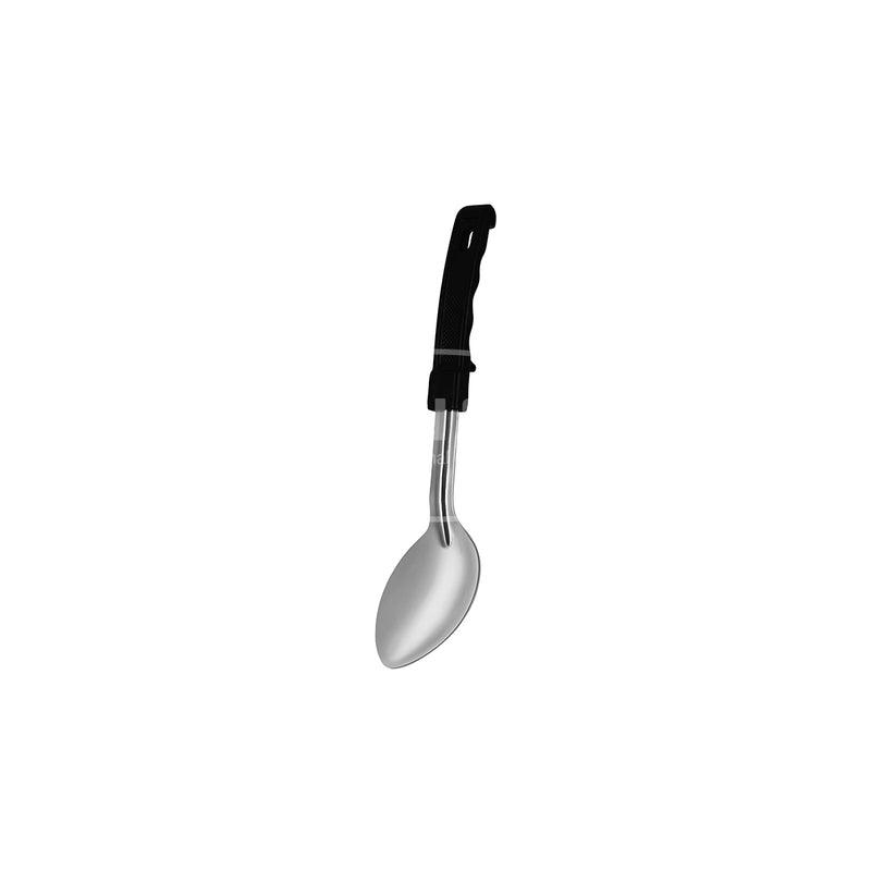 522031 Solid Serving Spoon Black Handle 275mm Stainless Steel 3Inox Professional Catering Equipment Australia