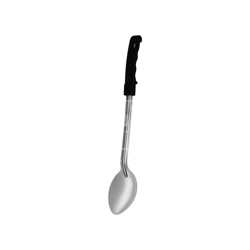 522035 Solid Serving Spoon Black Handle 375mm Stainless Steel 3Inox Professional Catering Equipment Australia