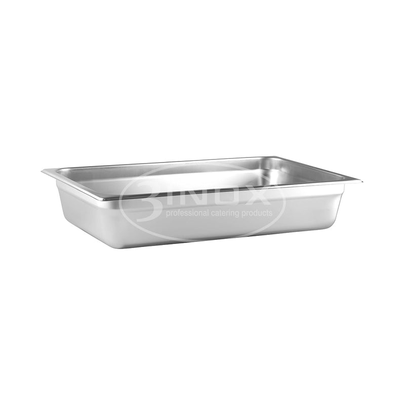 523203 1/1 Size Gastronorm Steam Pan Stainless Steel 530x325x100mm 3Inox Professional Catering Equipment Australia