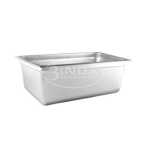 523205 1/1 Size Gastronorm Steam Pan Stainless Steel 530x325x200mm 3Inox Professional Catering Equipment Australia