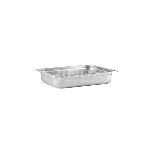 523212 1/2 Size Gastronorm Steam Pan Stainless Steel 325x265x65mm 3Inox Professional Catering Equipment Australia