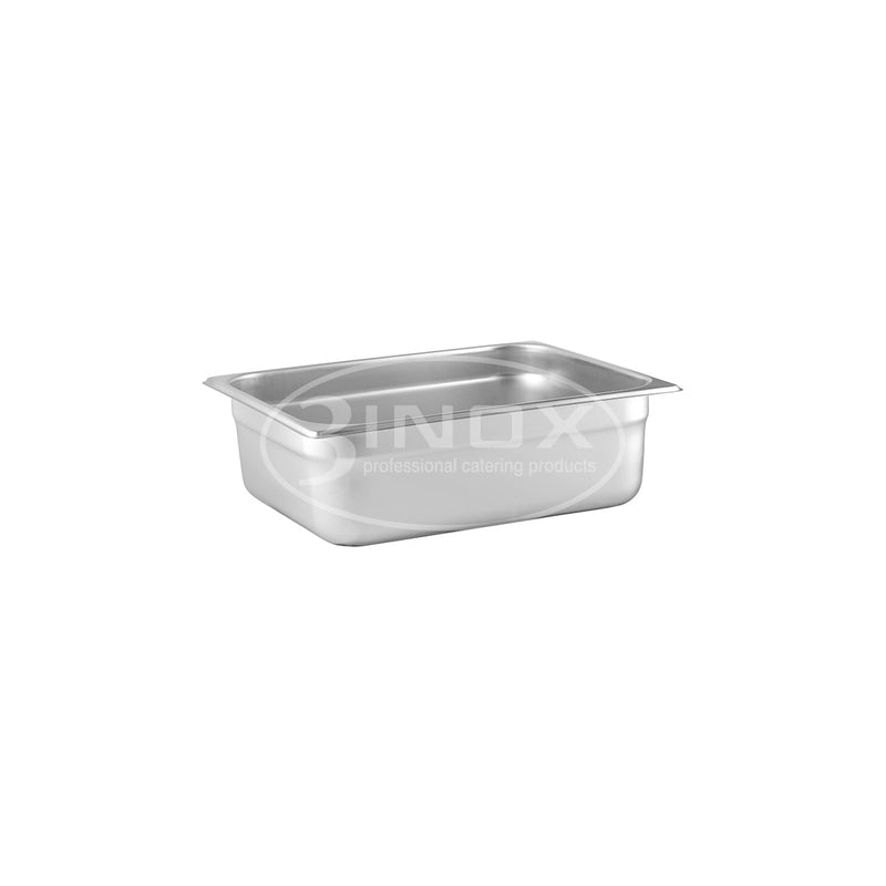 523213 1/2 Size Gastronorm Steam Pan Stainless Steel 325x265x100mm 3Inox Professional Catering Equipment Australia