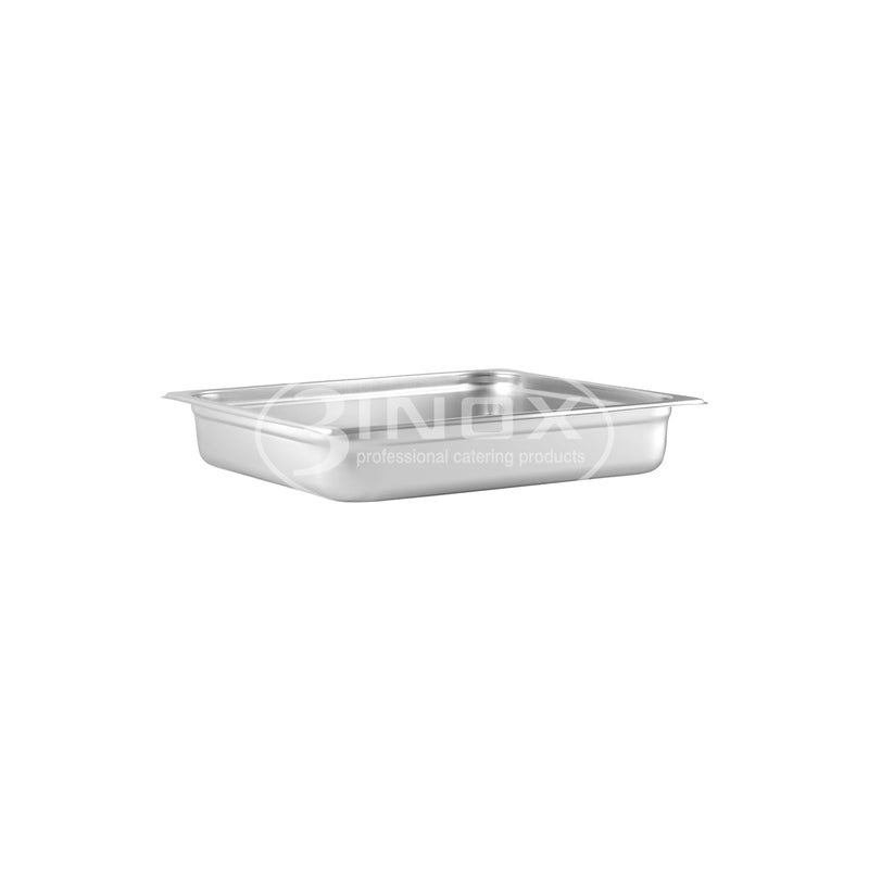 523222 2/3 Size Gastronorm Steam Pan Stainless Steel 325x325x65mm 3Inox Professional Catering Equipment Australia