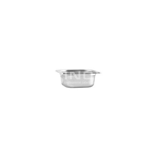 523252 1/6 Size Gastronorm Steam Pan Stainless Steel 176x162x65mm 3Inox Professional Catering Equipment Australia