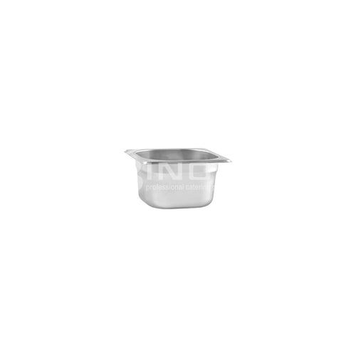 523253 1/6 Size Gastronorm Steam Pan Stainless Steel 176x162x100mm 3Inox Professional Catering Equipment Australia