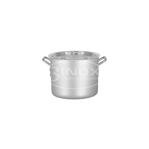 523406 Stockpot with Lid 12Lt Aluminium 3Inox Professional Catering Equipment Australia