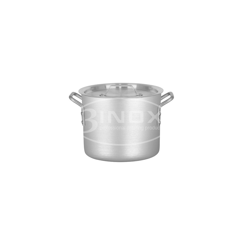 523406 Stockpot with Lid 12Lt Aluminium 3Inox Professional Catering Equipment Australia