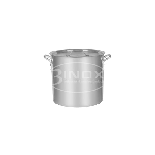 523408 Stockpot with Lid 20Lt Aluminium 3Inox Professional Catering Equipment Australia