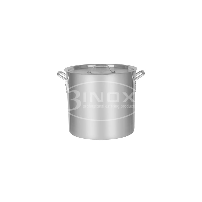 523408 Stockpot with Lid 20Lt Aluminium 3Inox Professional Catering Equipment Australia