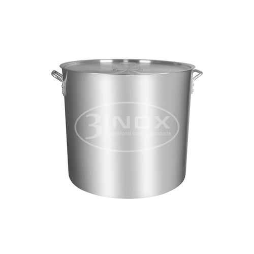 523416 Stockpot with Lid 120Lt Aluminium 3Inox Professional Catering Equipment Australia