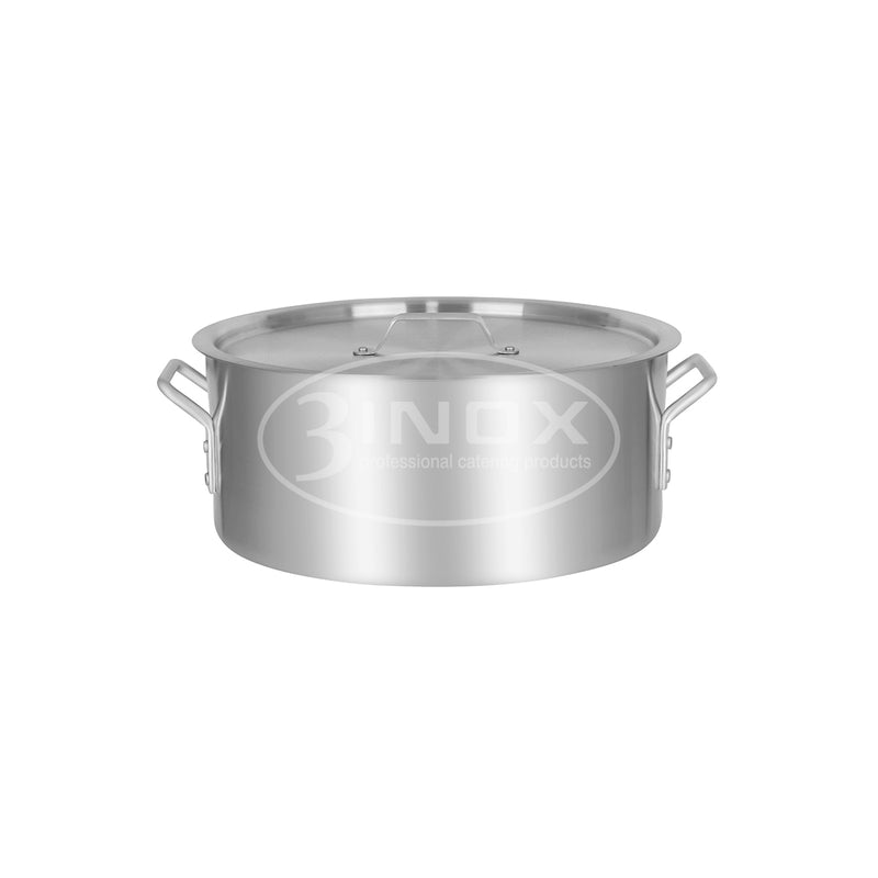 523419 Brazier Pan with Lid 18Lt Aluminium 3Inox Professional Catering Equipment Australia