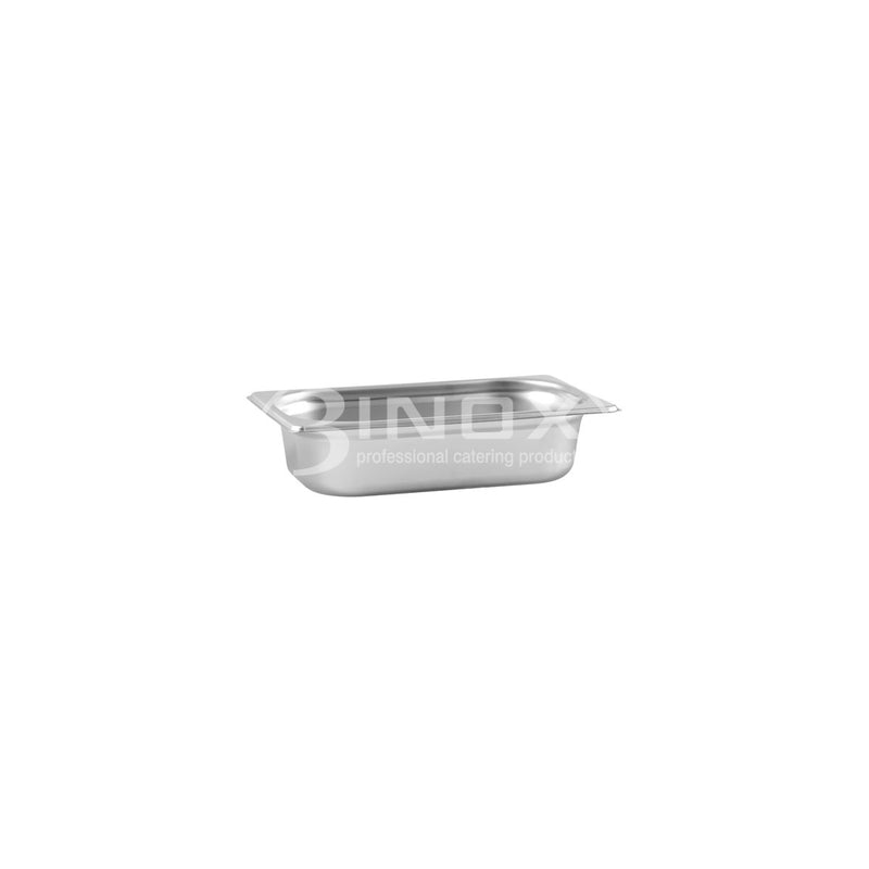 523242 1/4 Size Gastronorm Steam Pan Stainless Steel 265x162x65mm 3Inox Professional Catering Equipment Australia